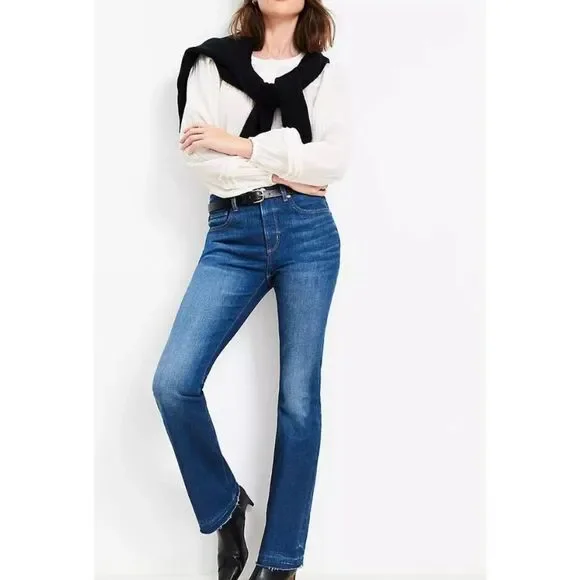 Loft the boot mid rise rolled down hem jean size 27/4 petite - Picture 12 of 12